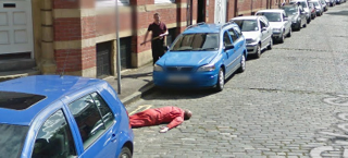 Illustration for article titled Car Mechanics Stage Prank Murder On Google Streetview